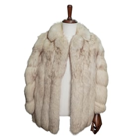 Vintage LM Furs Blue Fox Fur Coat