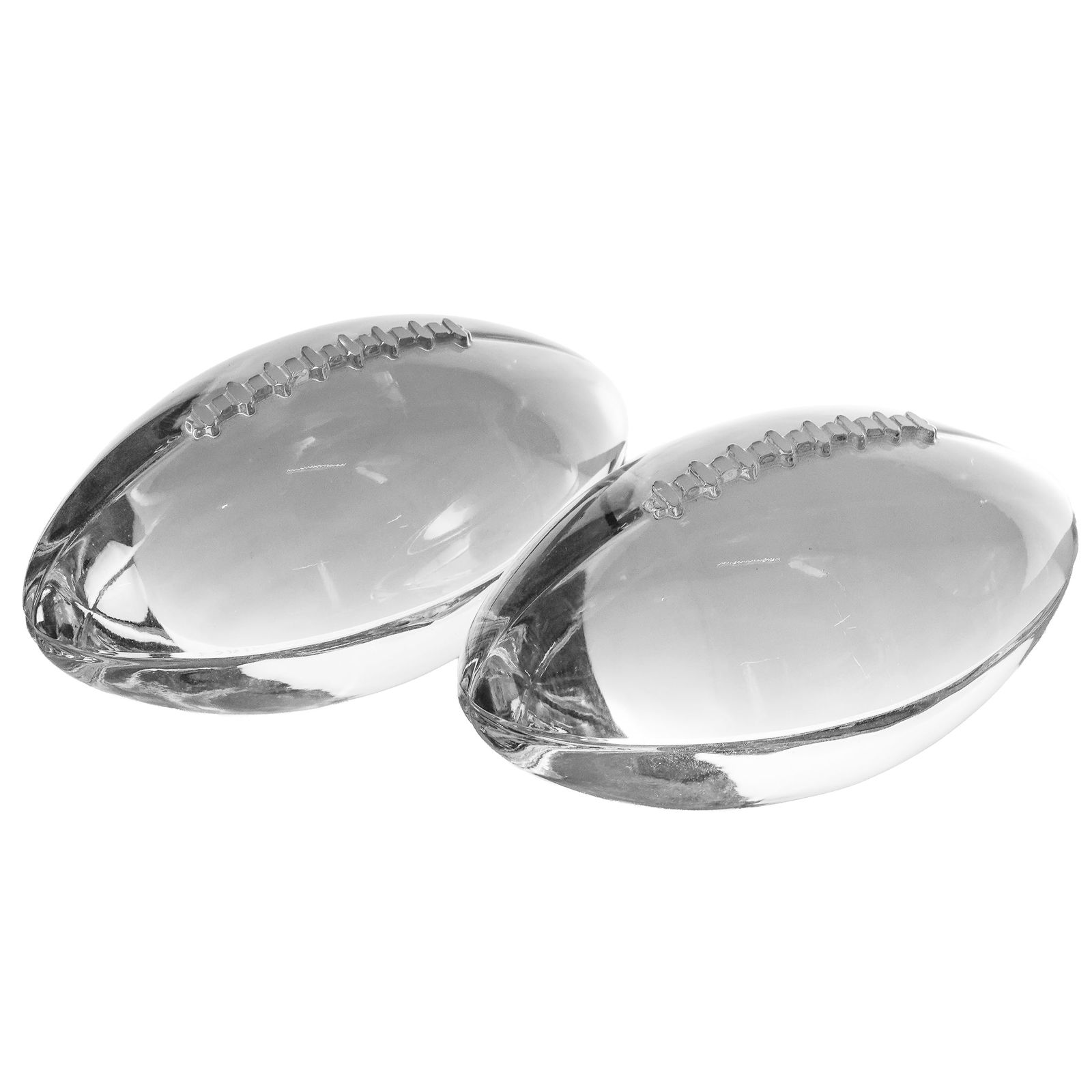 Pair of Tiffany & Co. Super Bowl Crystal Football Paperweights (1 of 5)