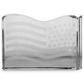 Val St. Lambert for Tiffany & Co. American Flag Paperweight