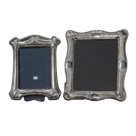 (2 pcs) Keyford Frames & English Sterling Silver Photo Frames