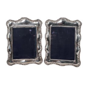 Pair of Carrs of Sheffield Sterling Silver Photo Frames