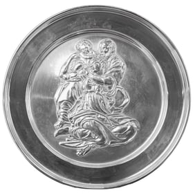 Sterling Silver Michelangelo "Holy Family" Plate