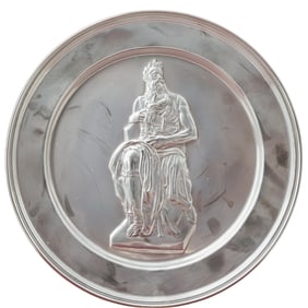Sterling Silver Michelangelo "Moses" Plate
