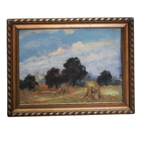 Bela Balla (Romanian, 1882-1965) Landscape Oil on Canvas