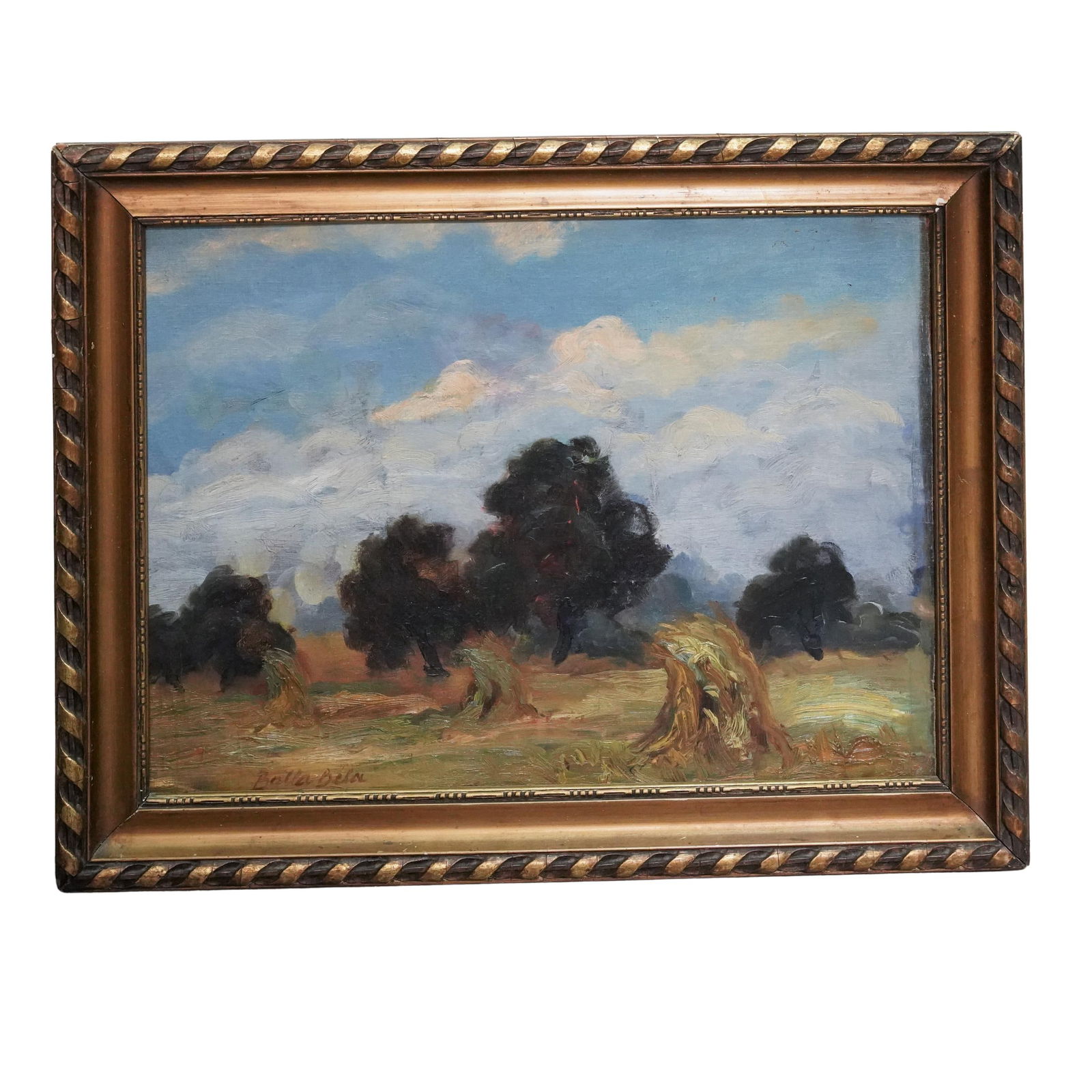 Bela Balla (Romanian, 1882-1965) Landscape Oil on Canvas: Bela Balla (Romanian, 1882-1965) Landscape Oil on Canvas Early 20th century, Romanian Bela Balla (Romanian, b. 1882 d. 1965) landscape oil on canvas. Signed by artist in lower left. Gilt wood frame.