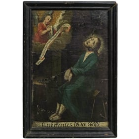 18th C. German Religious Oil Painting
