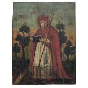 Antique 19th Cent. Spanish Colonial Retablo