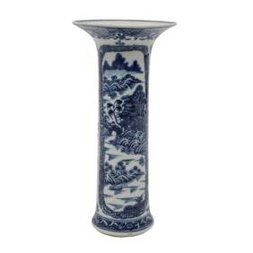 19th Cent. Chinese Blue & White Porcelain Vase