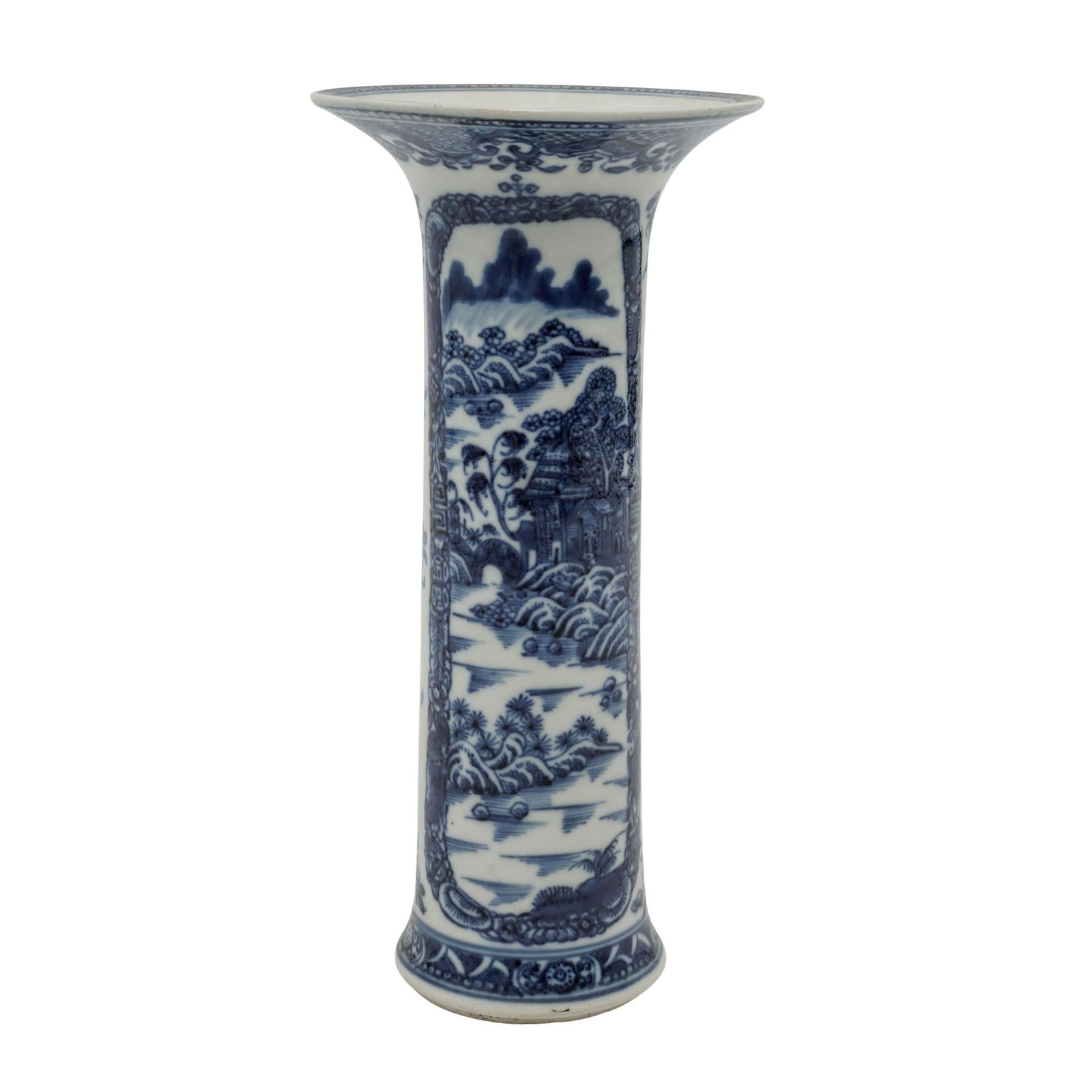 19th Cent. Chinese Blue & White Porcelain Vase (1 of 6)