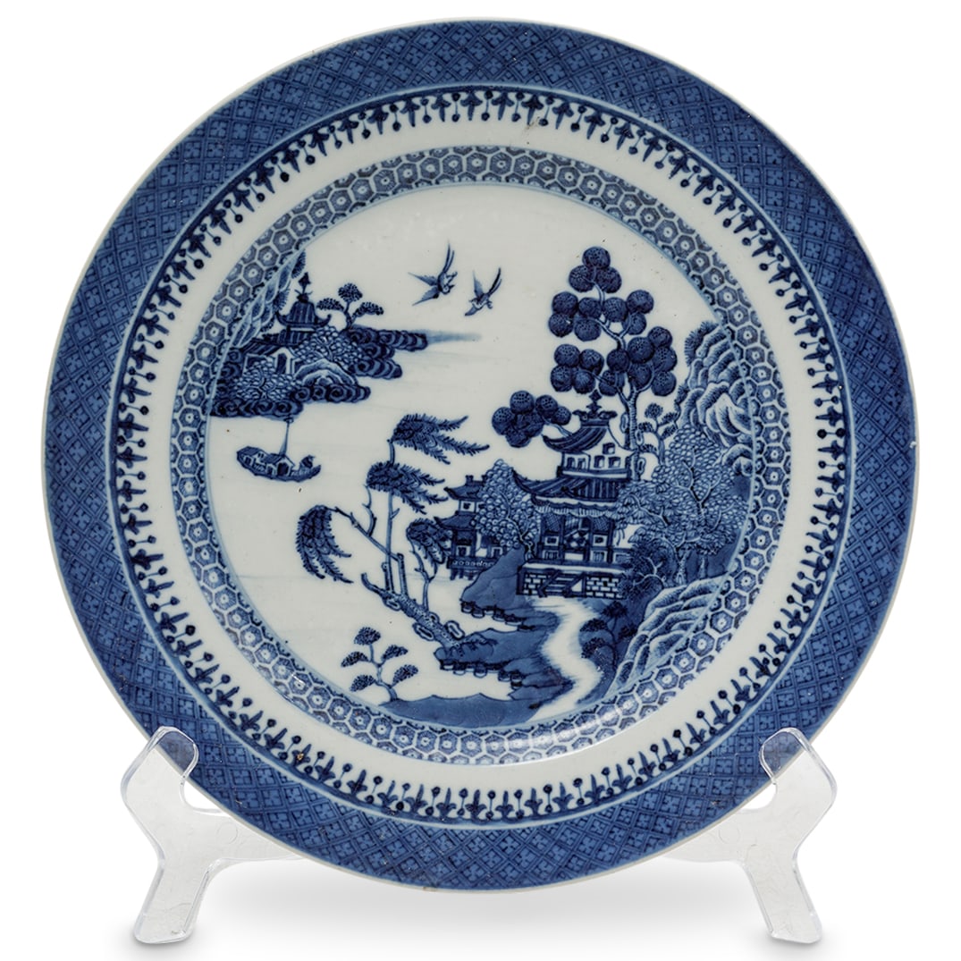 19th Cent. Chinese Export Blue and White Porcelain Plate (1 of 5)