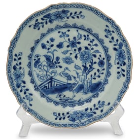 19th Cent. Chinese Export Blue and White Porcelain Plate
