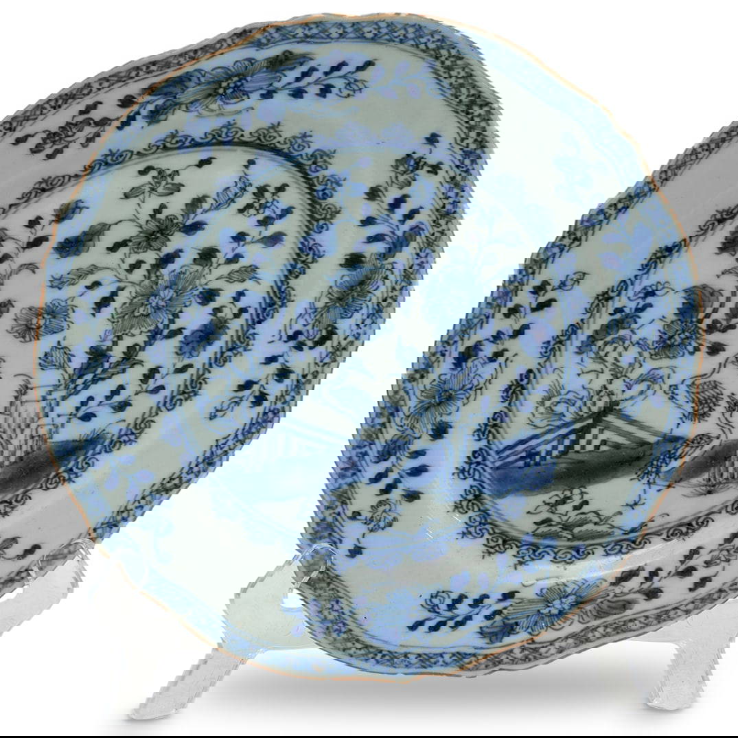 19th Cent. Chinese Export Blue and White Porcelain Plate