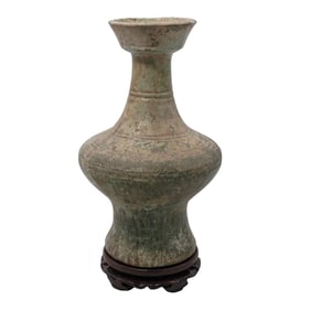 Chinese Han Dynasty Green-Glazed "Hu" Vessel