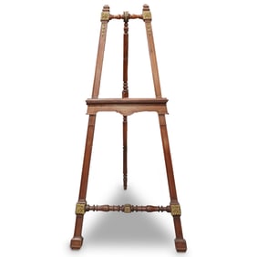 Victorian Bronze Mounted Mahogany Easel