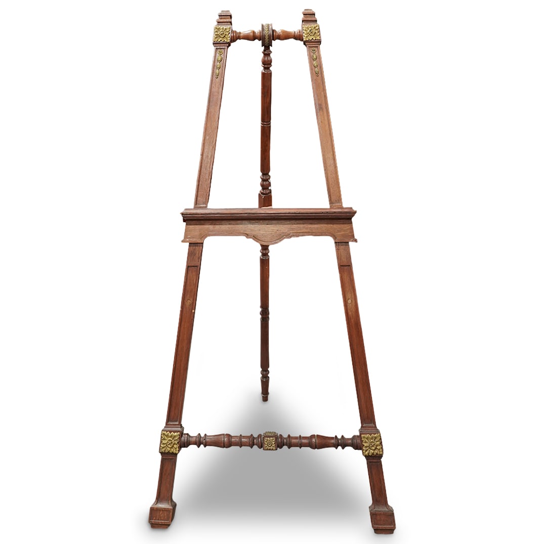 Victorian Bronze Mounted Mahogany Easel (1 of 8)