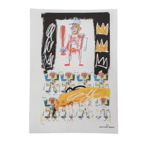 Jean Michel Basquiat (USA, 1960-1988)" Untitled" Offset Lithograph