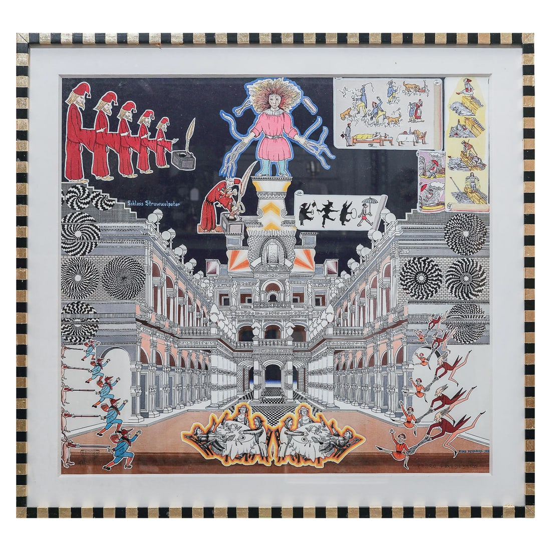 Pedro Friedeberg (Mexican b. 1936) "Schloss Struwwelpeter" Serigraph (1 of 5)