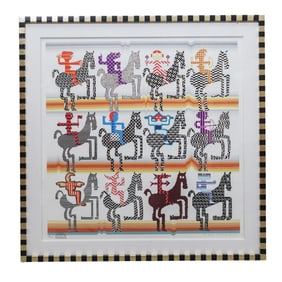 Pedro Friedeberg (Mexican b. 1936) "Amazonas Odiosonas" Serigraph