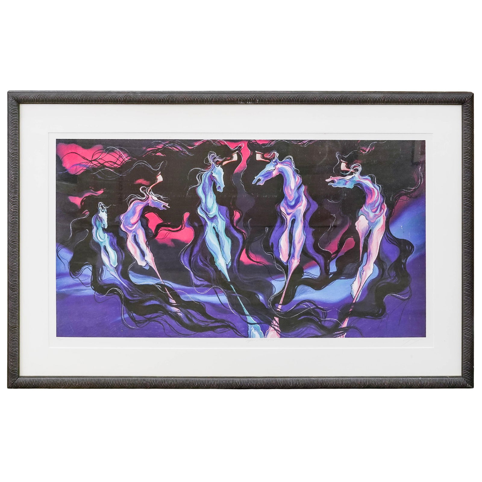 Bonny Leibowitz "Spirit Canyon" Lithograph: Bonny Leibowitz "Spirit Canyon" Lithograph 20th century, American Bonny Leibowitz "Spirit Canyon" lithograph. Pencil signed and numbered "78/200". Frame H 28.5" x W 45.5" Image H 20.5" x W 38"