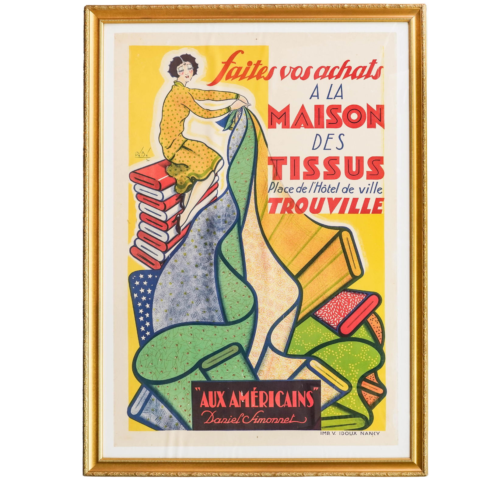 Original Maison de Tissus Store Lithographic Poster (1 of 3)
