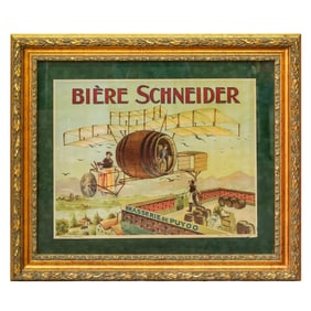 Vintage Biere Schneider German Advertisement Poster
