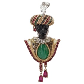 Vintage Boucher Blackamoor Brooch