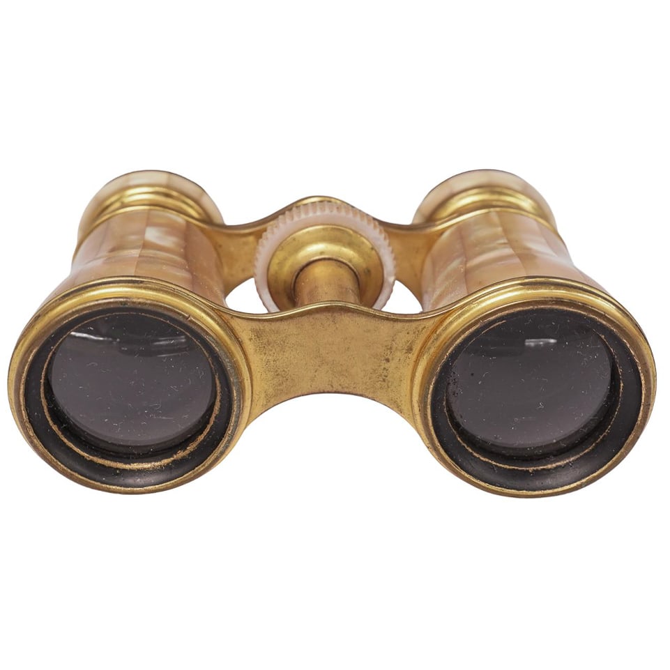 Antique French Lemaire MOP Opera Glasses w/ Case (1 of 6)