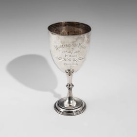 Victorian Frederick Elkington & Co. Sterling Silver Trophy Cup