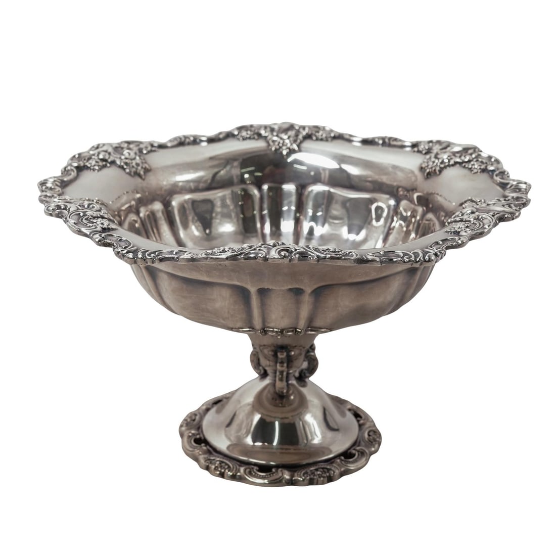 Wallace "Baroque" Silverplate Compote (1 of 7)