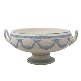 Wedgwood Queen's Ware Footed Large Serving Bowl