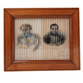 Antique French Lenticular Portrait Illustrations by Delpech