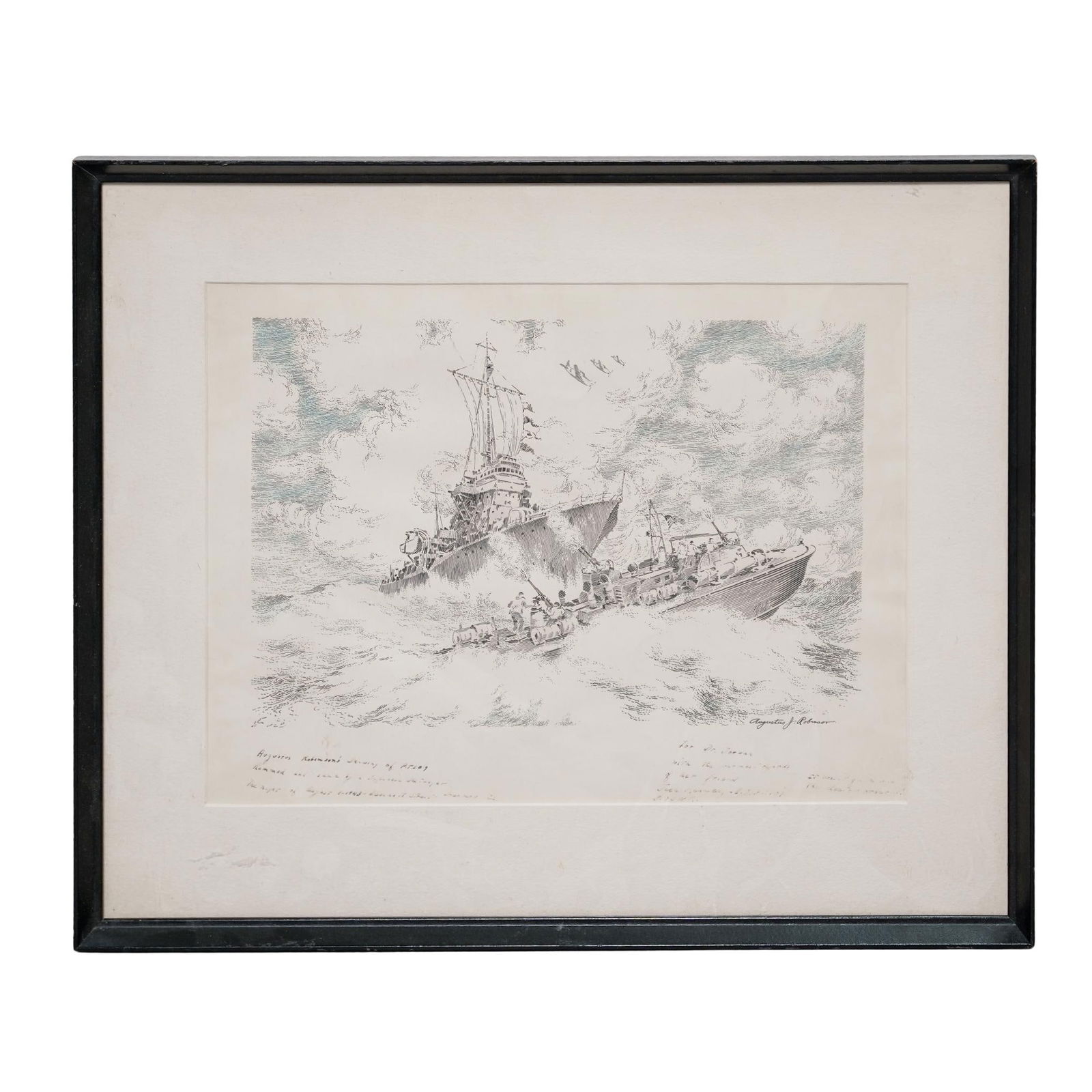 John F. Kennedy Inscribed PT-109 Lithograph (1 of 4)