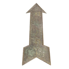 Monumnetal Vintage Industrial Iron Arrow Sign