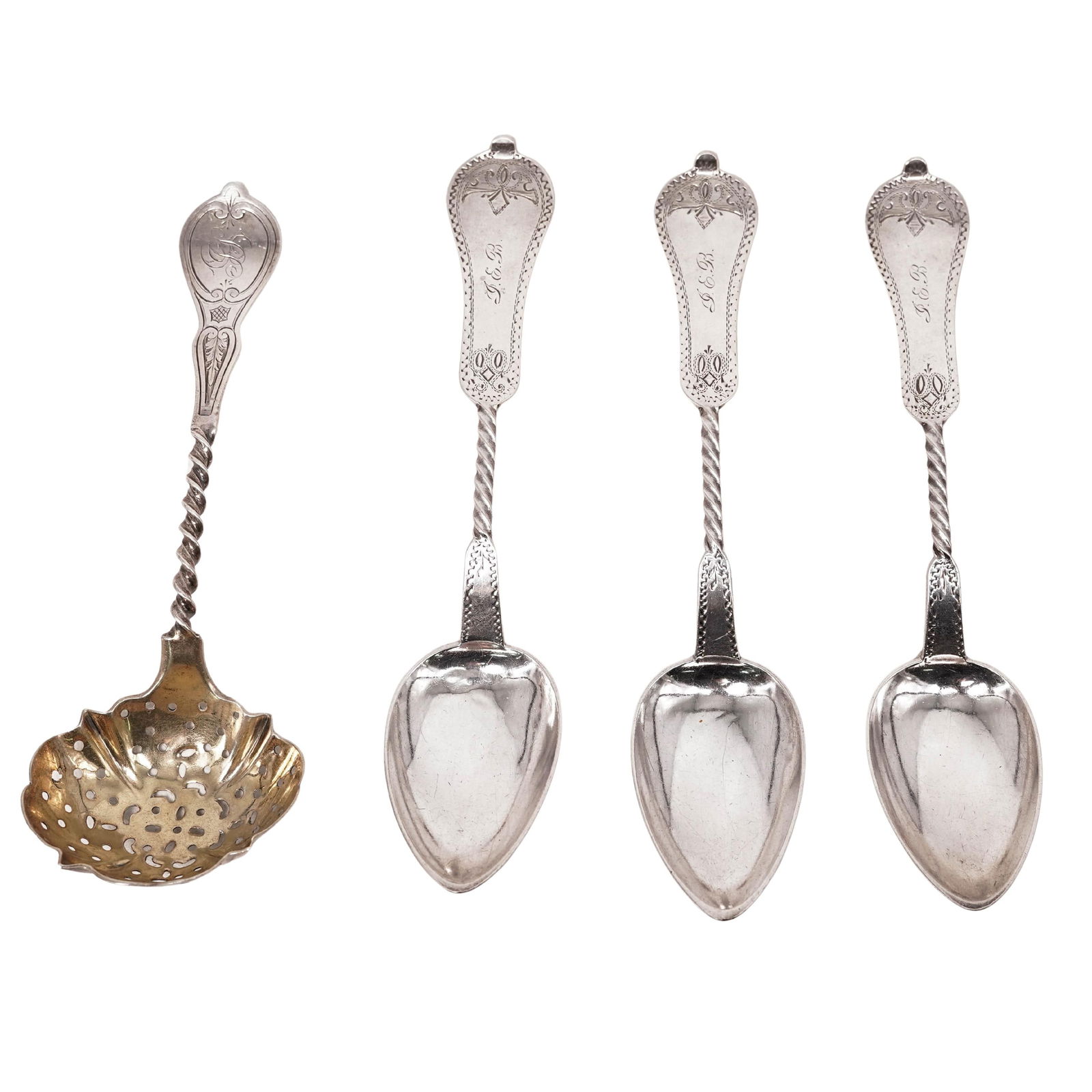(4 pcs) Antique Silver Spoons (1 of 7)