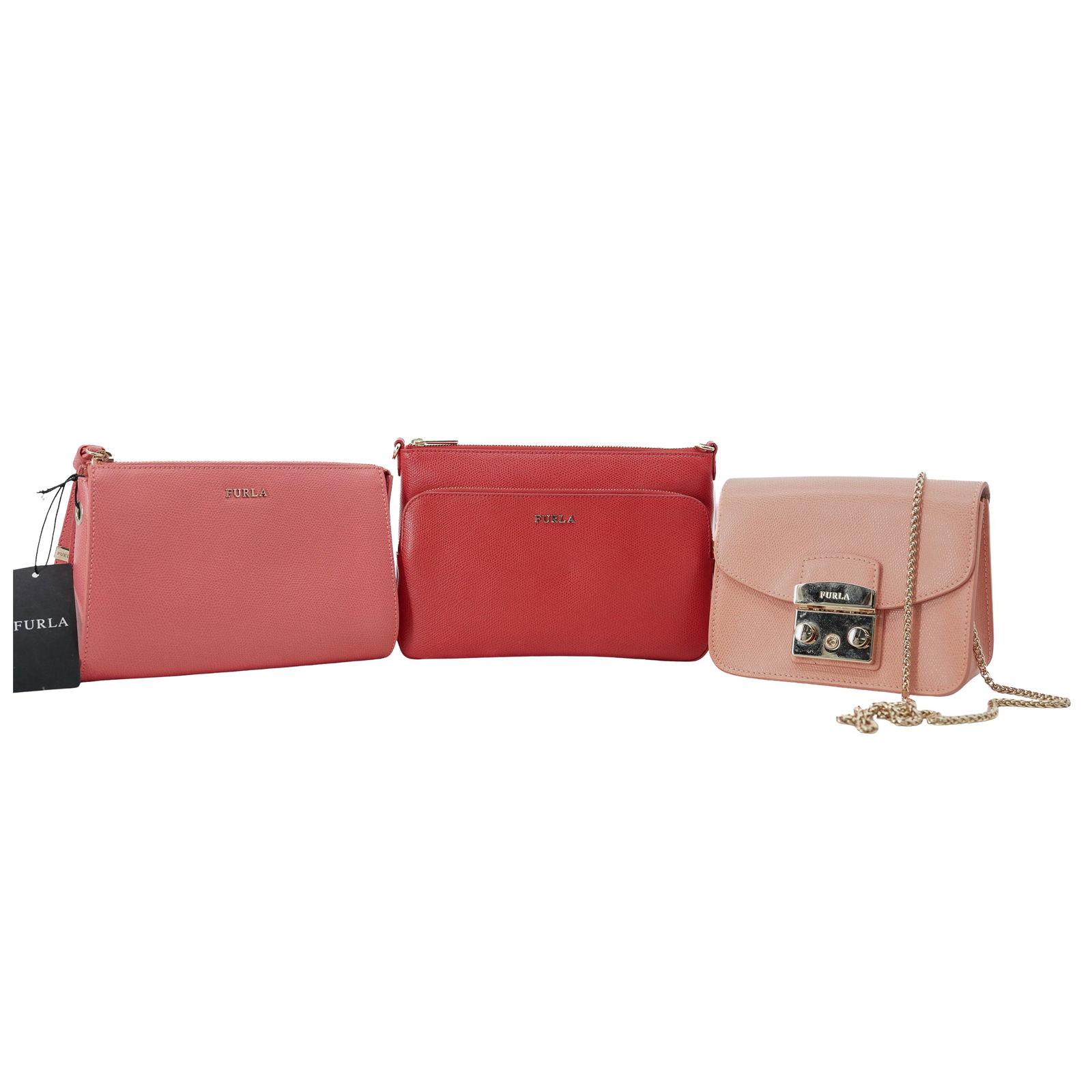(3 pcs) Furla Red and Pink Crossbody Bags (1 of 15)