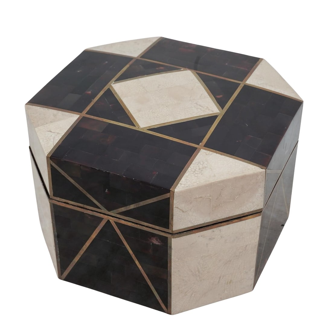 Robert Marcuis for Casa Bique Tessellated Horn & Stone Box (1 of 4)