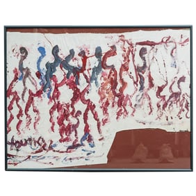 Purvis Young (American 1943-2010) Framed Painting