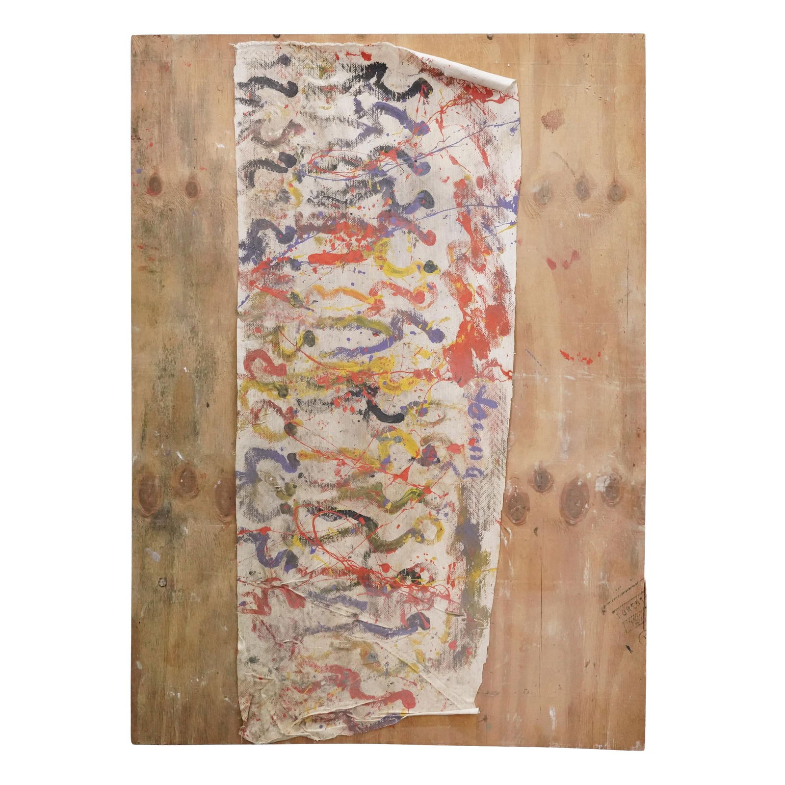 Purvis Young (USA, 1943-2010) Mixed Media Painting (1 of 3)