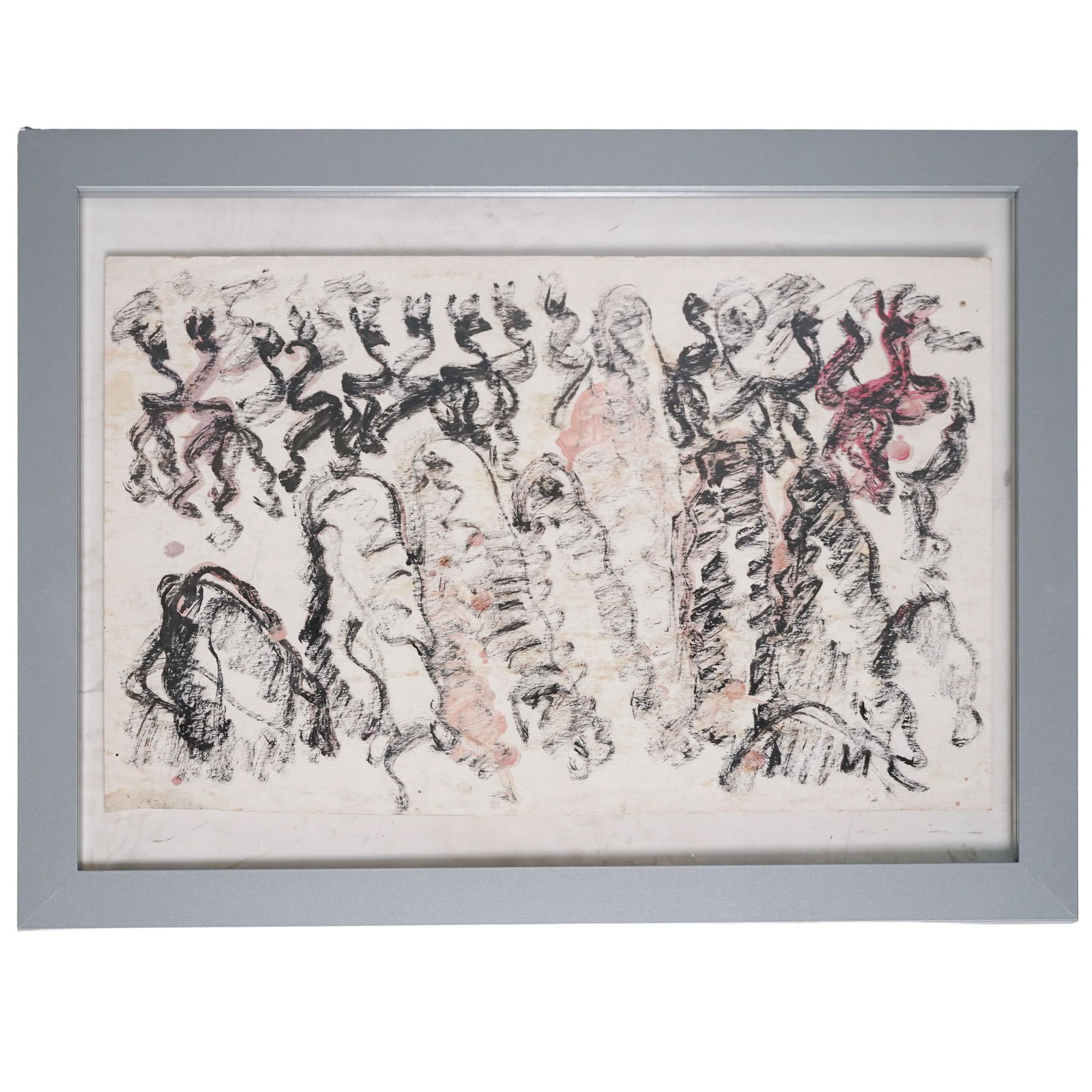 Purvis Young (USA, 1943-2010) Mixed Media Painting (1 of 2)