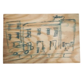 Purvis Young (USA, 1943-2010) Mixed Media Painting