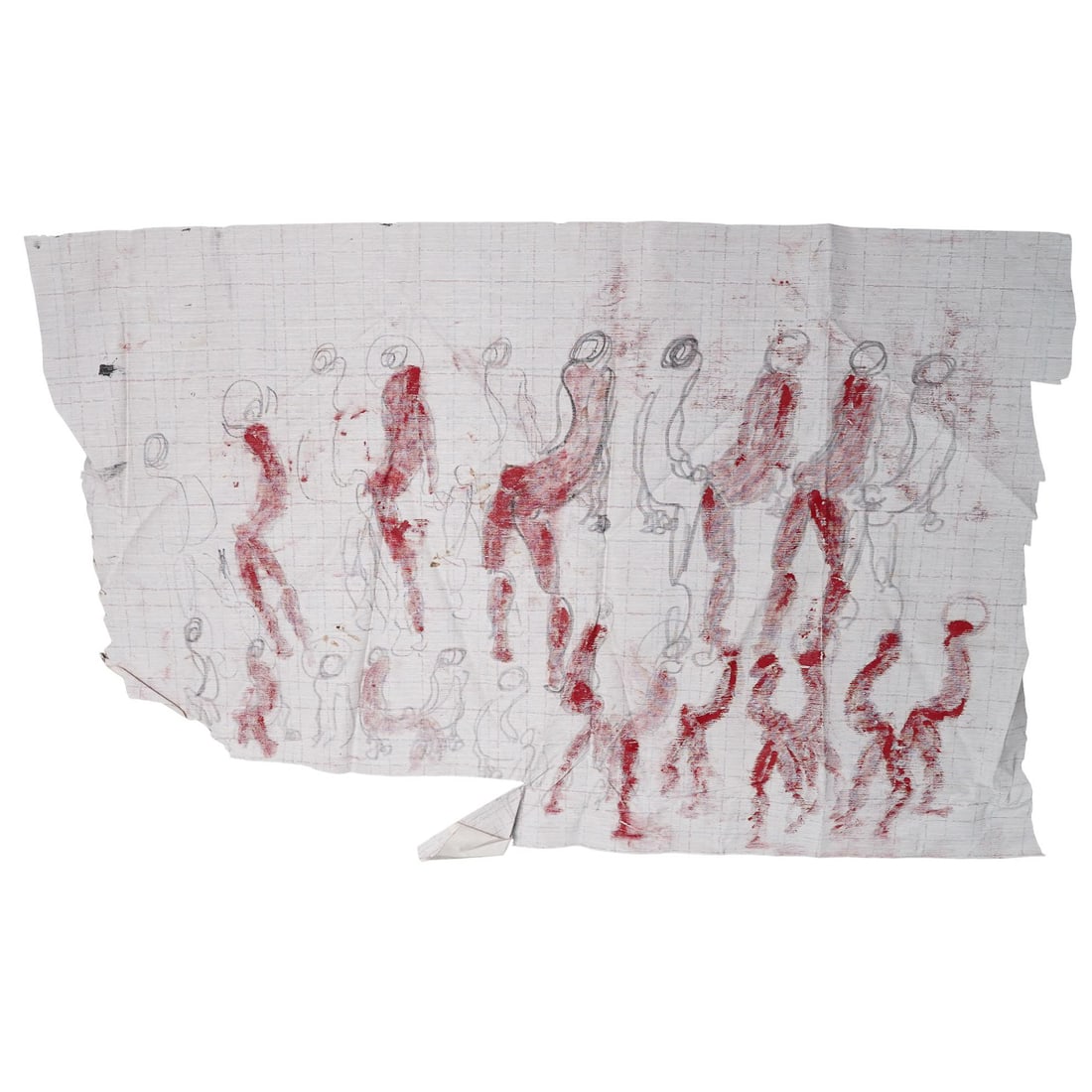 Purvis Young (USA, 1943-2010) Mixed Media Painting: Purvis Young (USA, 1943-2010) Mixed Media PaintingLate 20th to early 21st Cent., USAPurvis Young, an outsider artist, captured through his work the essence of Miami's cultural identity and the challen