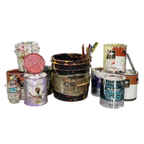 Purvis Young Personal Paint Cans