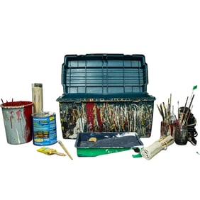 Purvis Young Personal Paint Box