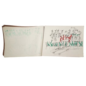 Purvis Young (USA, 1943-2010) Sketchbook Drawings