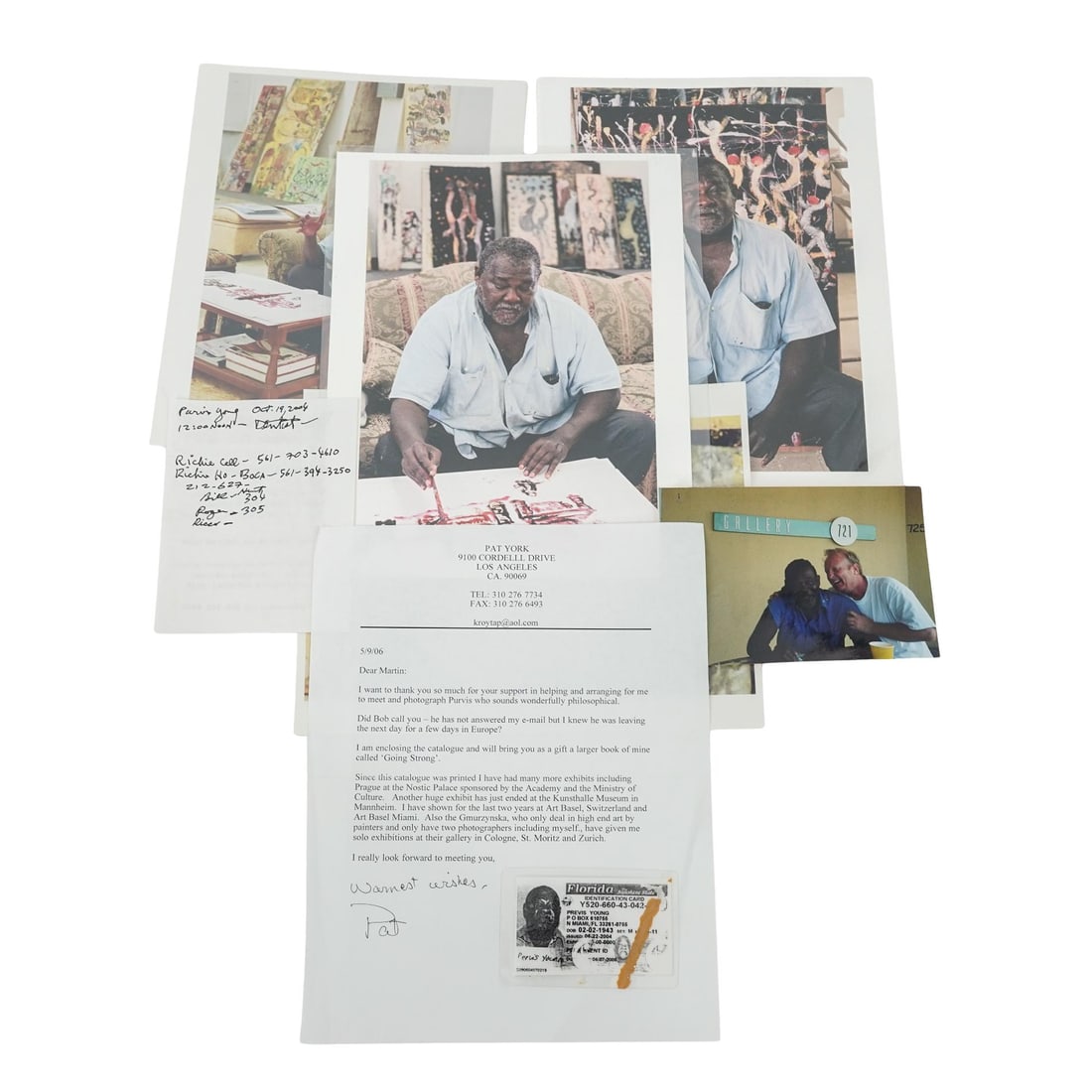 Purvis Young Personal & Archival Documents Group (1 of 5)