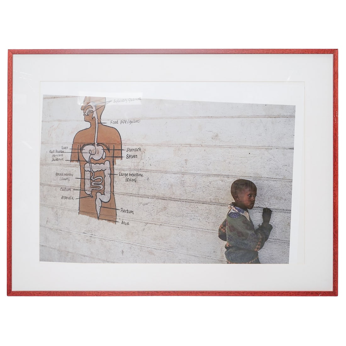 Attrin. Steve McCurry Photography Print: Attrin. Steve McCurry Photography PrintLate 20th-early 21st century, AmericanA large format photography print attributed to Steve McCurry. Wood frame.Provenance: Purchased from storage unit with Purvi