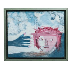 Art Brut by Edwin Fuentes acrylic on Wooden Panel