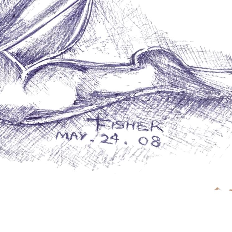 "Fisher" Drawing - 2