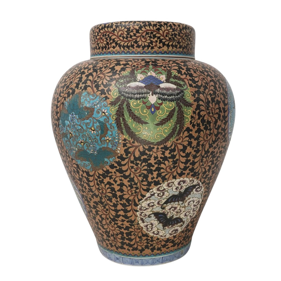 Antique Japanese Meiji Jikki Shippo Urn (1 of 9)