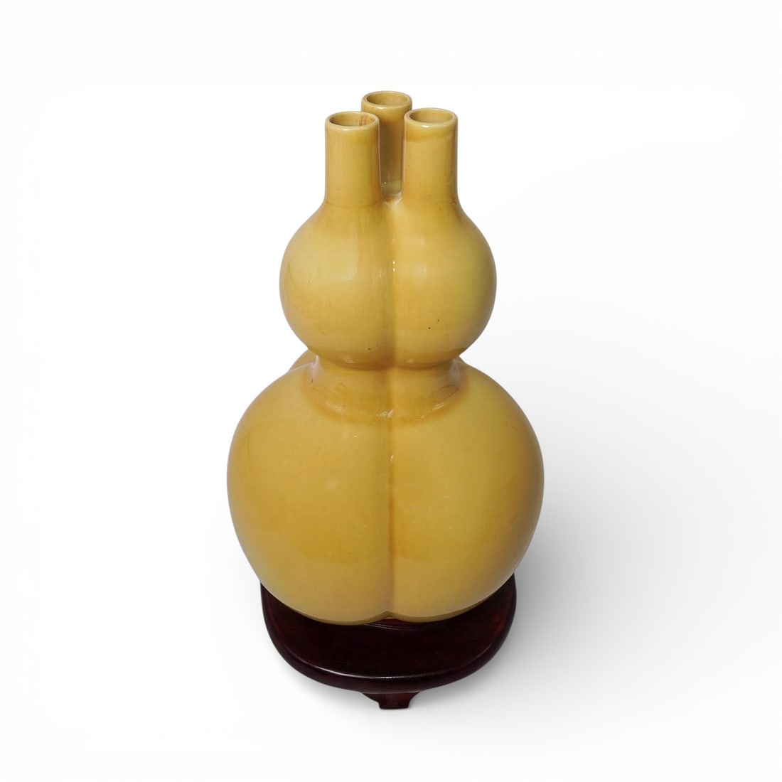 Chinese Yongzheng Famille Jaun Porcelain Double-Gourd Vase (1 of 6)